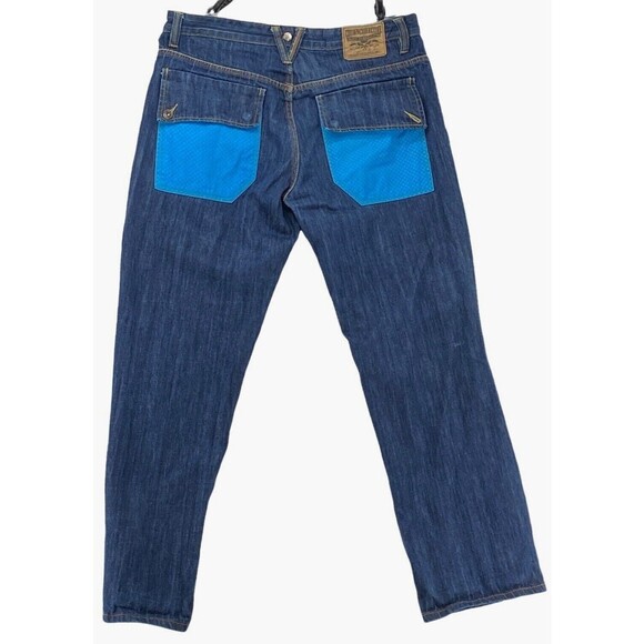 Crown Collective Jeans Mens 38x33 Blue Denim Pants Hip Hop Urban Street Flip - Picture 3 of 12